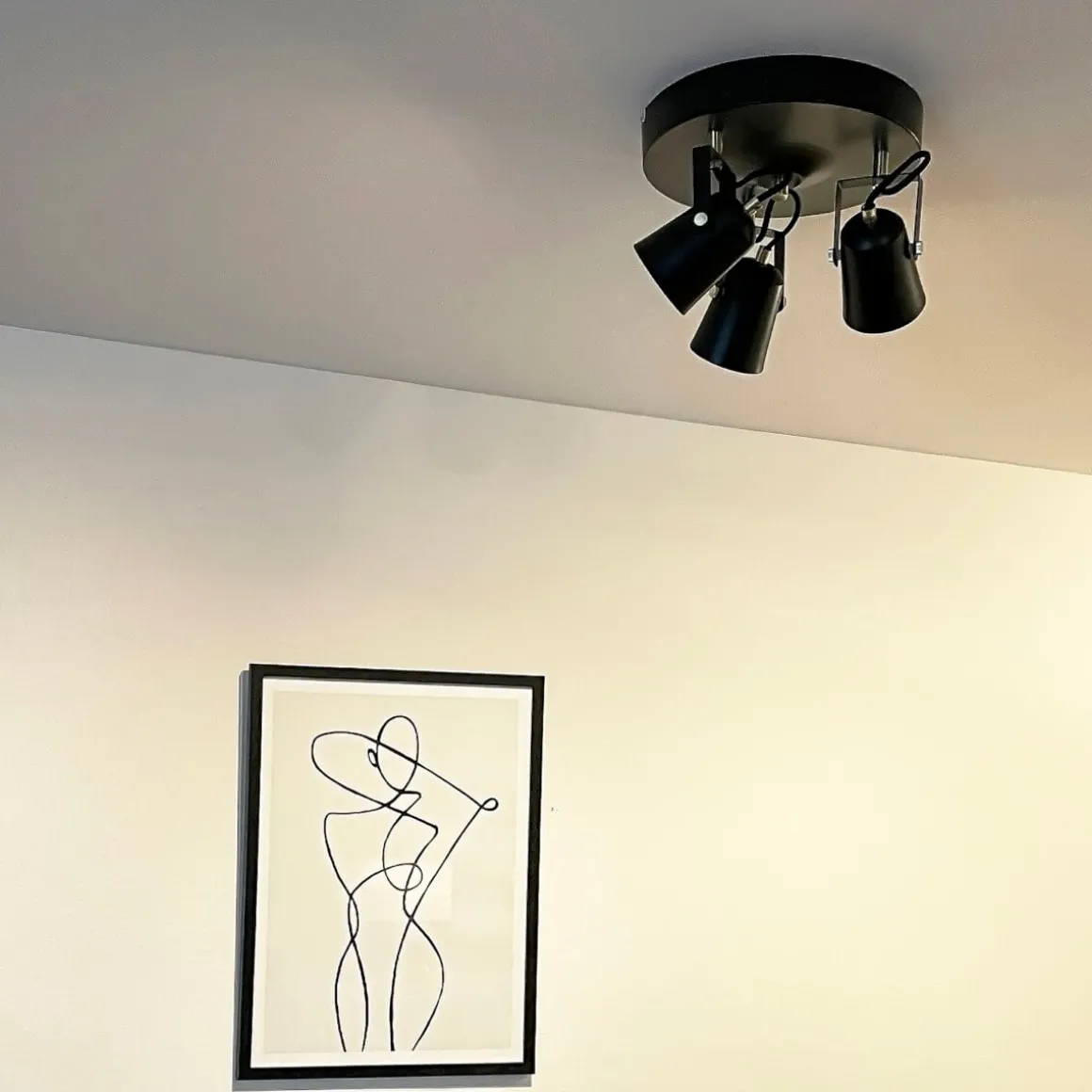 METZ Takspot Rondell 25cm Svart/Matt Mässing