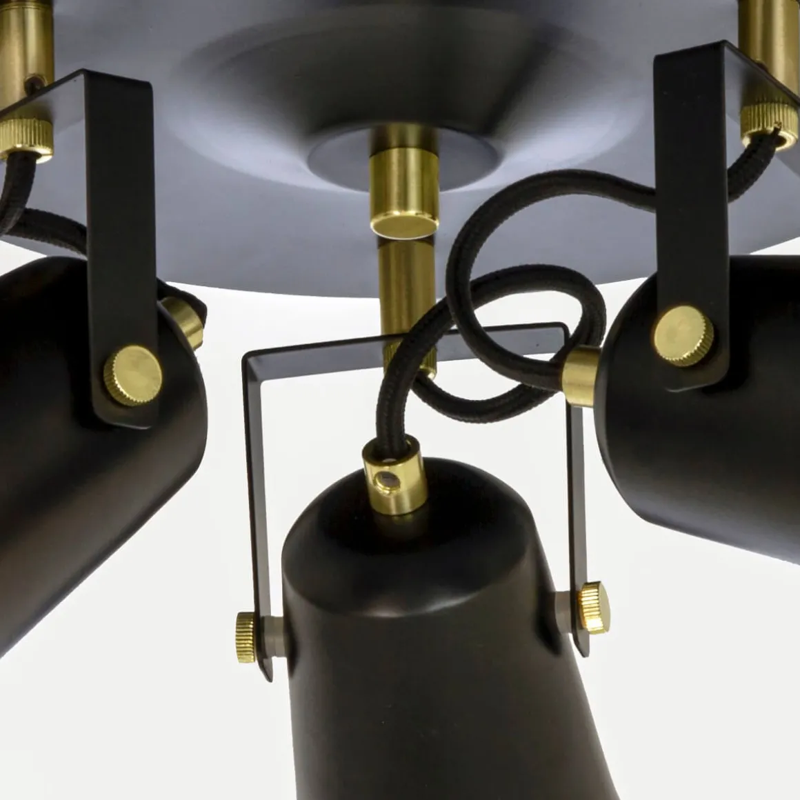 METZ Takspot Rondell 25cm Svart/Matt Mässing