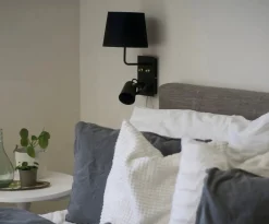 METZ Vägglampa 42cm Svart/Matt Mässing