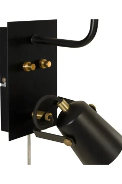 METZ Vägglampa 42cm Svart/Matt Mässing