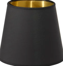 MIA METALLINSIDA Lampskärm 17/13cm Svart/Guld