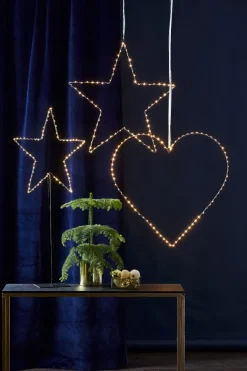 MIRA BLANK Hängande dekoration 70cm 80LED Svart