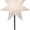 MIXA Stjärna på fot 50cm Vit