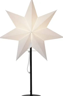MIXA Stjärna på fot 50cm Vit