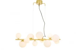 MOLEKYL Takpendel 11L 28cm Matt Mässing/Opalvit