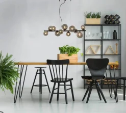 MOLEKYL Takpendel 11L 28cm Svart/Rökgrå