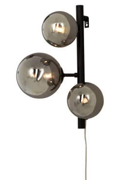 MOLEKYL Vägglampa 36cm Svart/Rökgrå