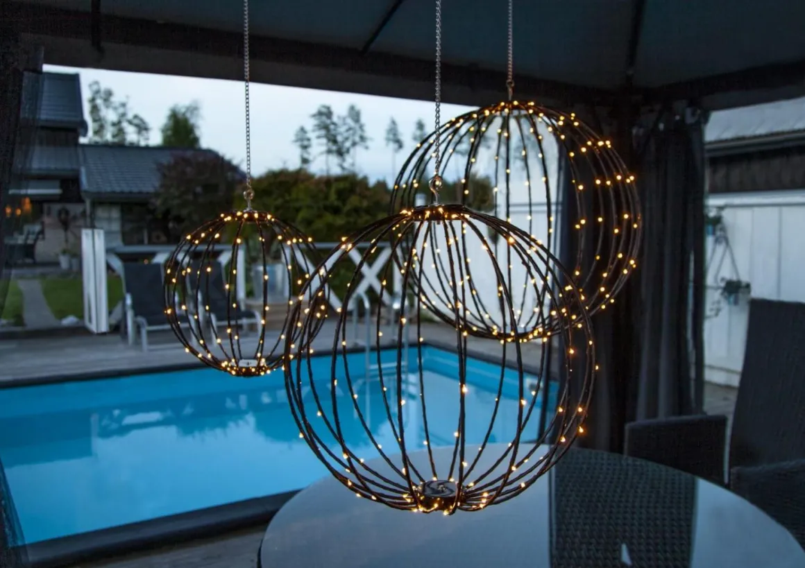 MOUNTY Hängande dekoration 30cm Svart IP44