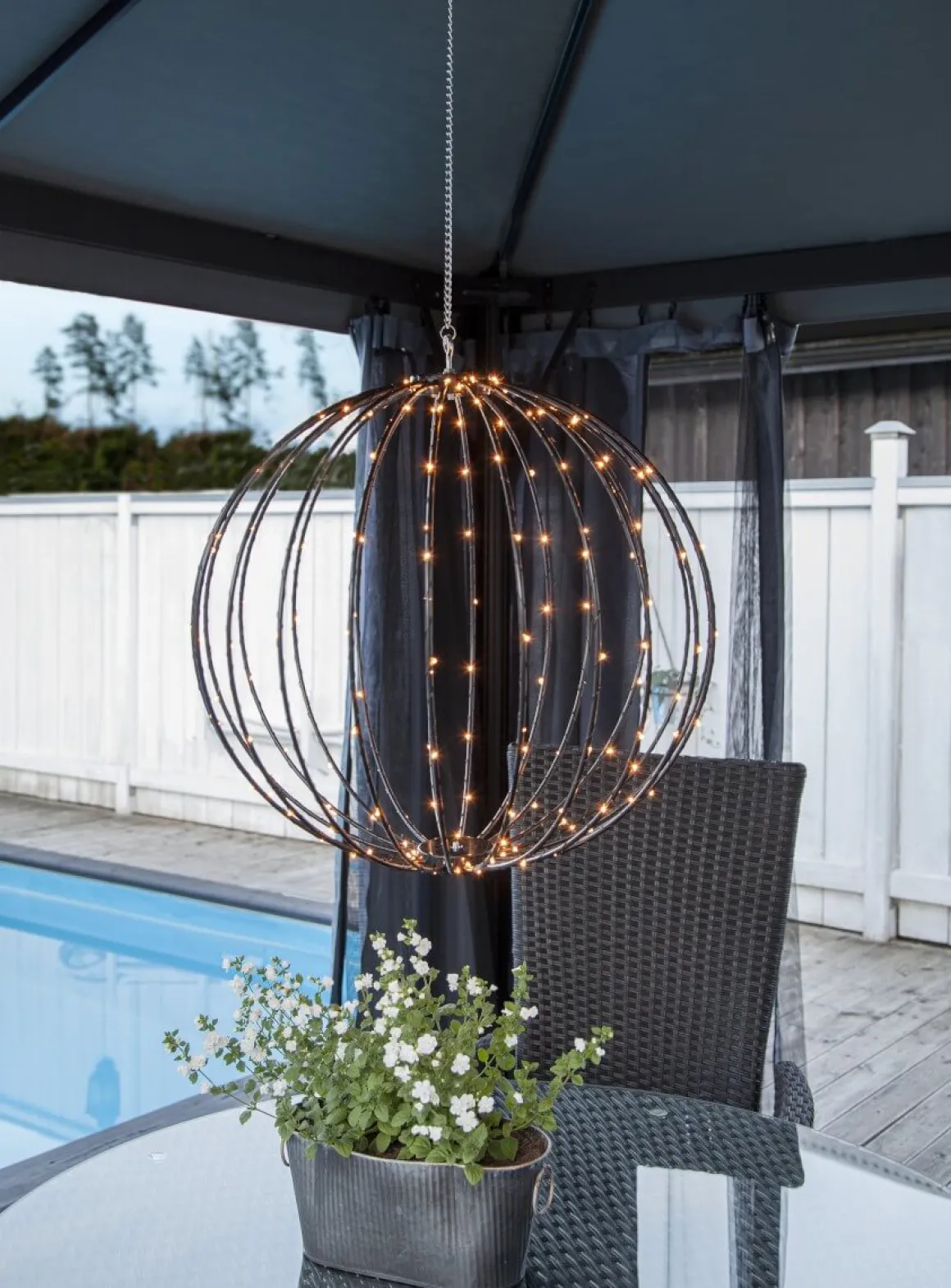 MOUNTY Hängande dekoration 50cm Svart IP44