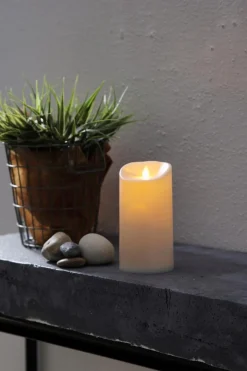 M-Twinkle LED Blockljus 15cm Elfenbensvit