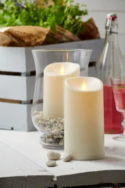 M-Twinkle LED Blockljus 15cm Elfenbensvit