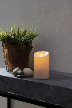 M-Twinkle LED Blockljus 17,5cm Elfenbensvit