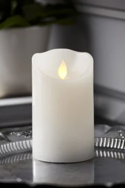 M-TWINKLE LED Blockljus Vax 12,5cm Vit