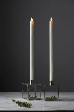 M-TWINKLE LED-Antikljus 2-pack 40cm Vit