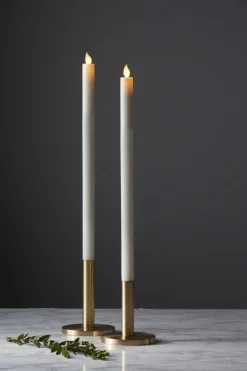 M-TWINKLE LED-Antikljus 2-pack 40cm Vit