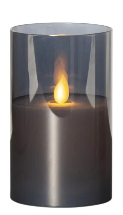 M-TWINKLE LED-Blockljus 12,5cm Svart