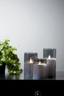 M-TWINKLE LED-Blockljus 12,5cm Svart