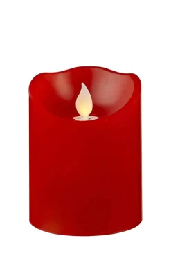 M-TWINKLE LED-Blockljus 10cm Röd