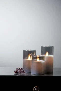 M-TWINKLE LED-Blockljus 15cm Svart