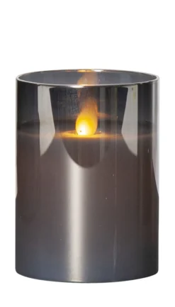 M-TWINKLE LED-Blockljus 10cm Svart