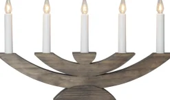 NAVIDA Ljusstake 5L 42cm Brun