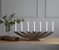 NAVIDA Ljusstake 7L 60cm Brun