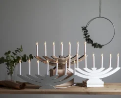 NAVIDA Ljusstake 7L 60cm Brun