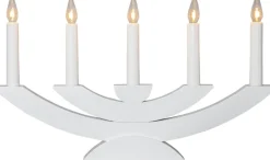 NAVIDA Ljusstake 5L 42cm Vit