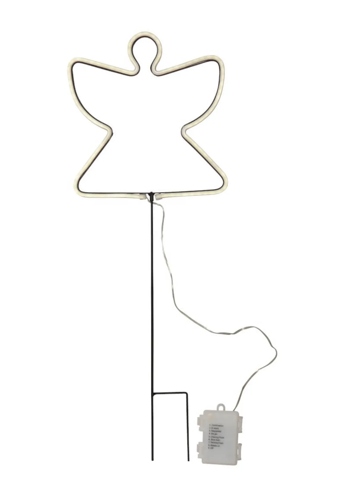 NEONANGEL Utomhusdekoration Batteri 65cm Vit IP44