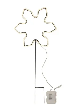 NEONSNOWFLAKE Utomhusdekoration Batteri 60cm Vit IP44