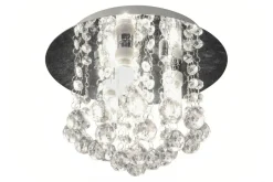 NICOLINE Plafond Bad 3L 26cm Krom/Klar IP44