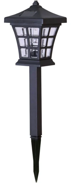 NIPPON 2-PACK Solcells-Pollare 33cm Svart