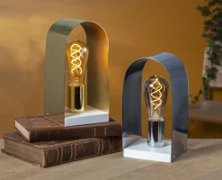 NOBEL Lampfot E27 24cm Mässing