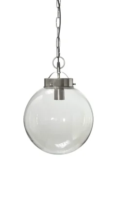 NORMANDY Taklampa 36cm Antiksilver