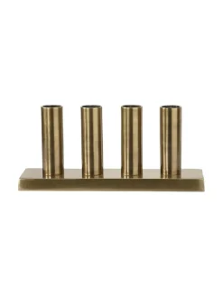 NOTICE Ljusstake 4L 40cm Antikmässing