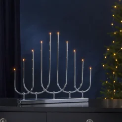 NOVUM Metalljusstake 10L 46cm Krom