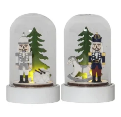 NUTCRACKER Batteridekoration 2-Pack 9cm Flerfärgad