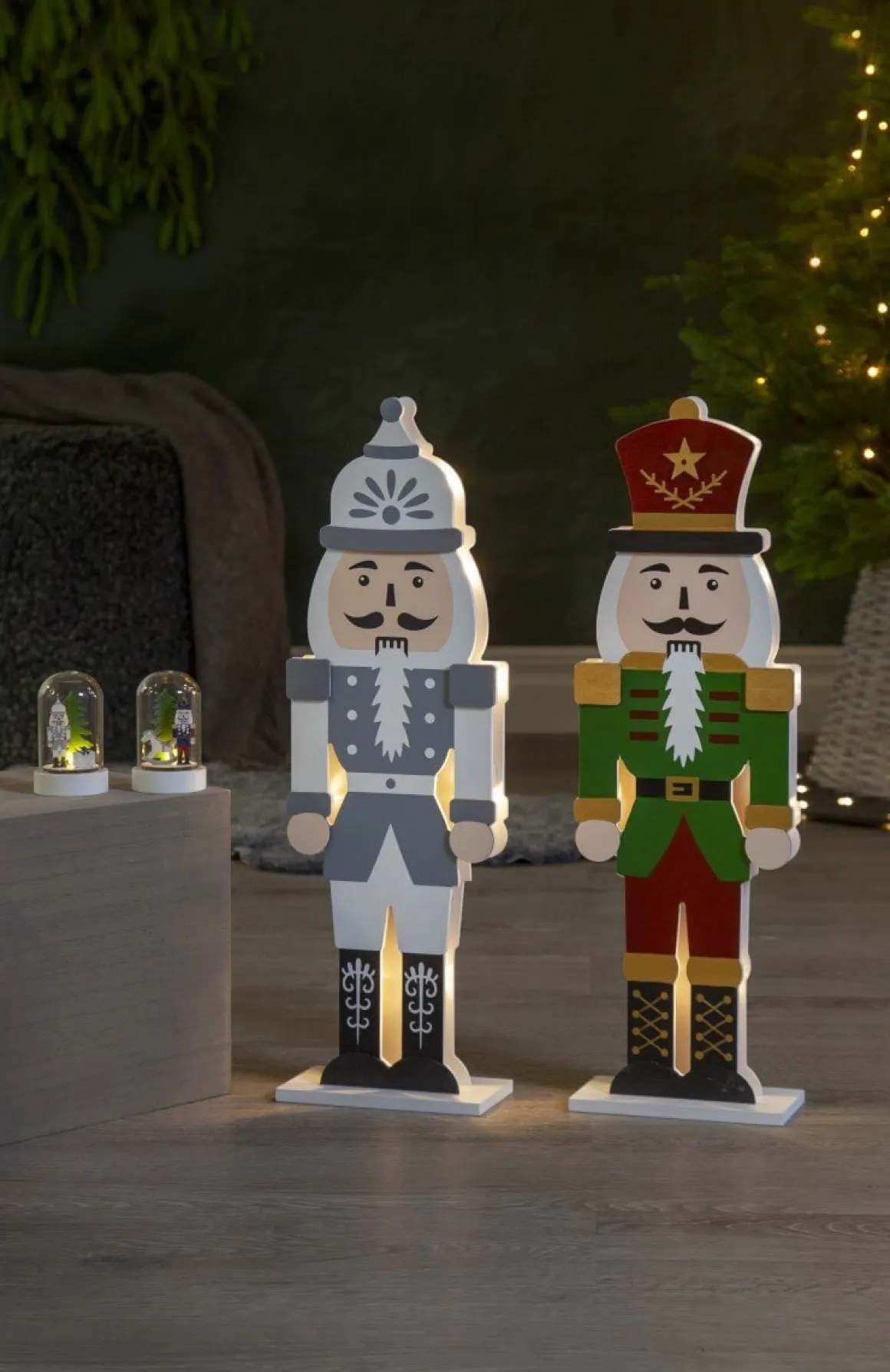 NUTCRACKER Batteridekoration 52cm Flerfärgad