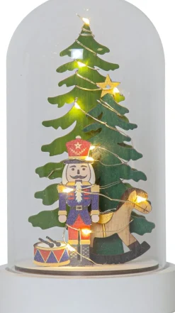 NUTCRACKER Bordsdekoration Batteri 20cm Flerfärgad