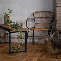 OLIVEC Girland Batteri 1,8m Grön