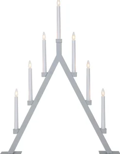 OLIVER Ljusstake 7L 75cm Grå