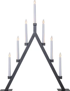 OLIVER Ljusstake 7L 75cm Svart