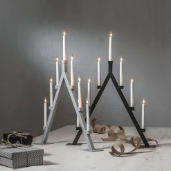 OLIVER Ljusstake 7L 75cm Svart