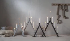 OLIVER Ljusstake 7L 75cm Svart