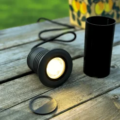 ONYX Markspot 8cm 12V Svart IP65