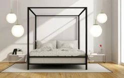 OPAL Takpendel 30cm Matt Mässing/Opalvit