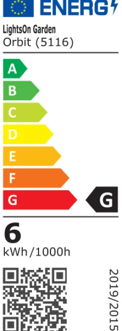 ORBIT Pollare 35cm 12V Grå IP65