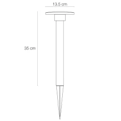 ORBIT Pollare 35cm 12V Grå IP65