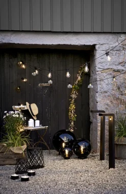 ORBY Klot Utomhusdekoration 30cm Svart