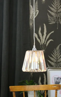 ORIVA Fönsterlampa Kristall K5 14cm Krom IP20